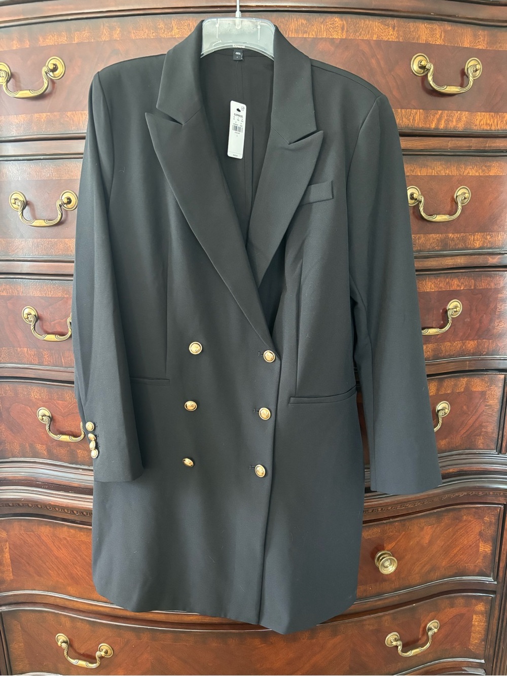 Express Double Breasted Blazer Dress Size L
